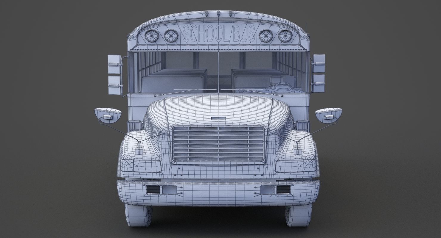School Bus 01 3D model_16