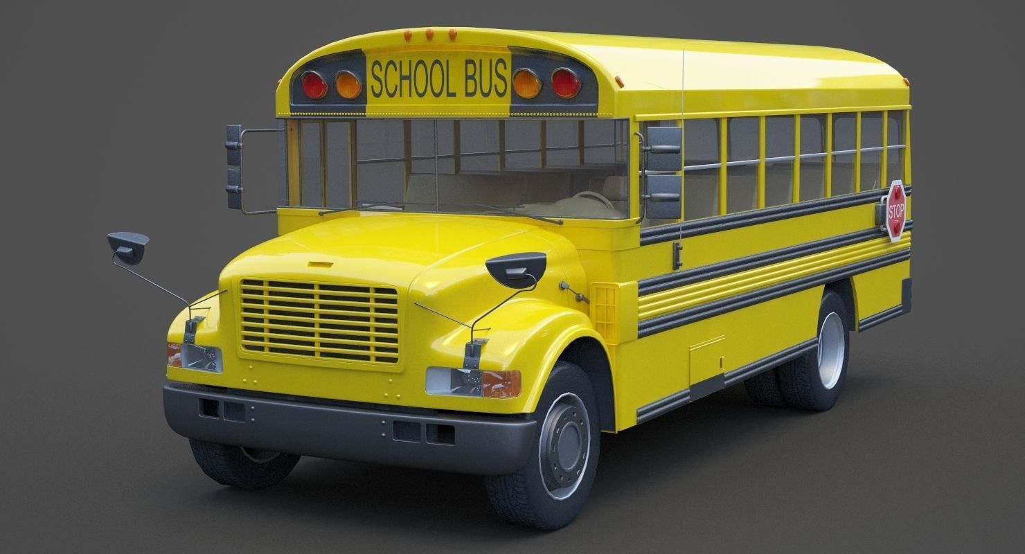 School Bus 01 3D model_1