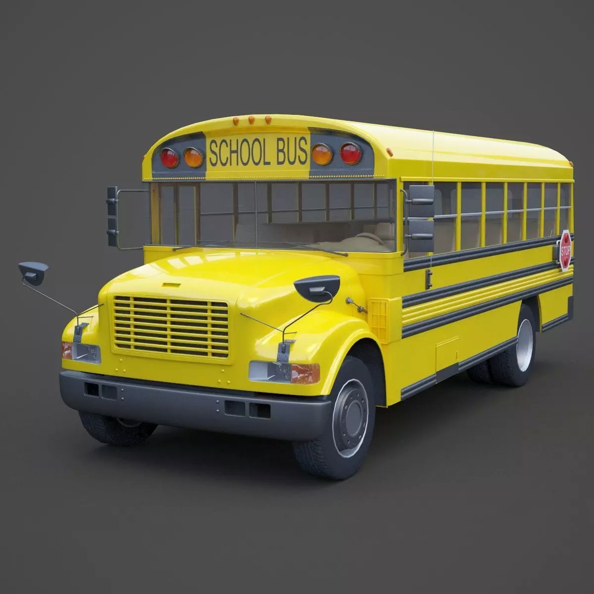 School Bus 01 3D model_0