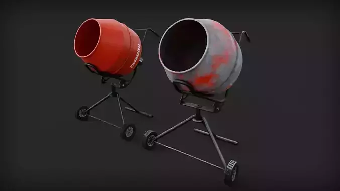 portable concrete mixer