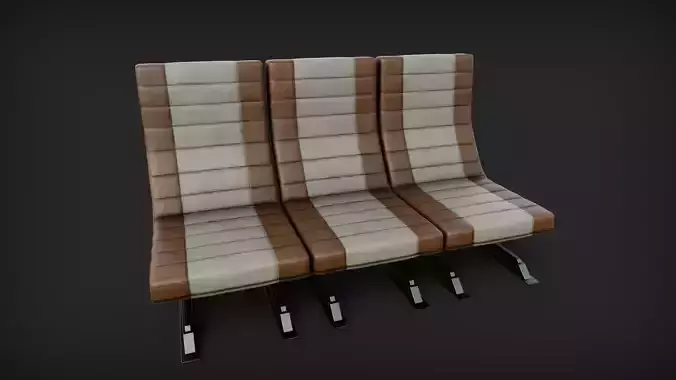 Leather waiting chair