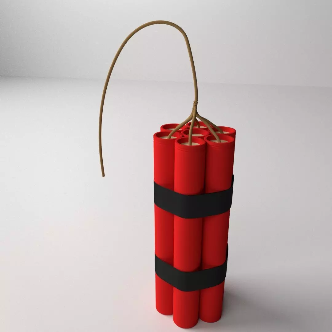 Dynamite grenade 3D model_0