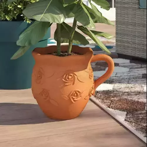 Mazin Pot Planter 3D model