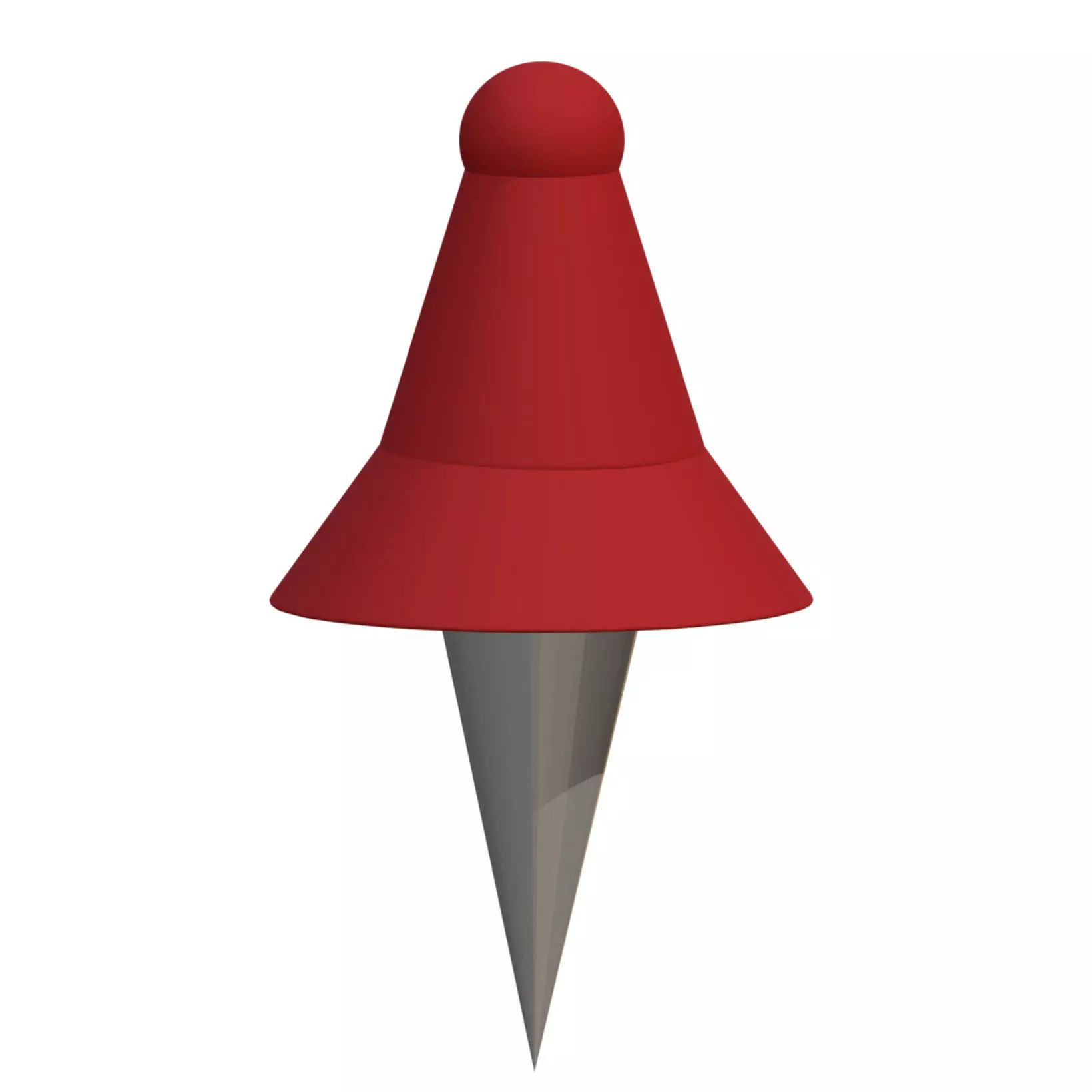 Red Push Pin 3D model