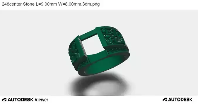 Men Cushion Cut Ring