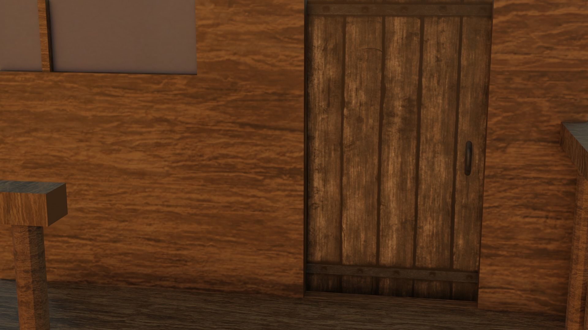 3D wooden cabin or beach hut game ready Free low-poly 3D model_1