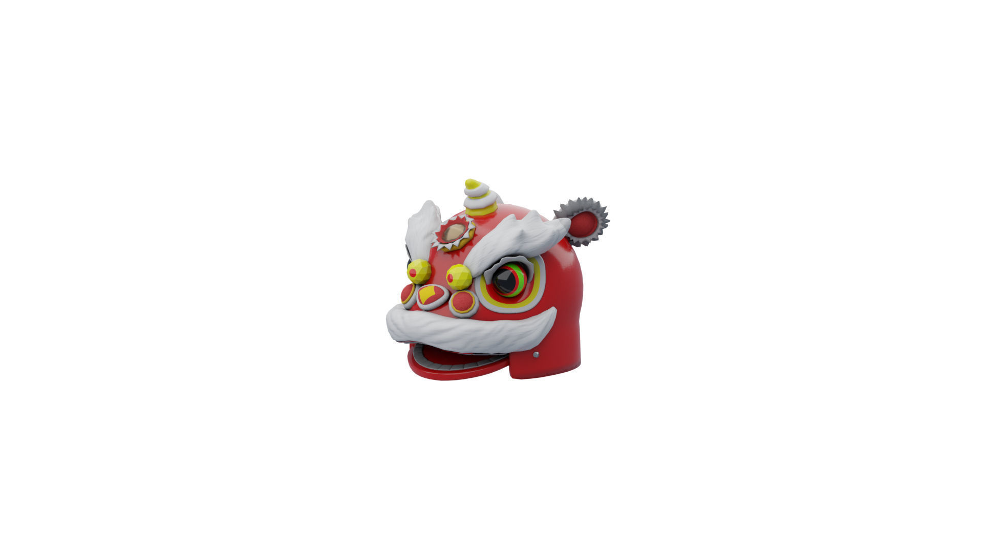 lion dance 3D model_1