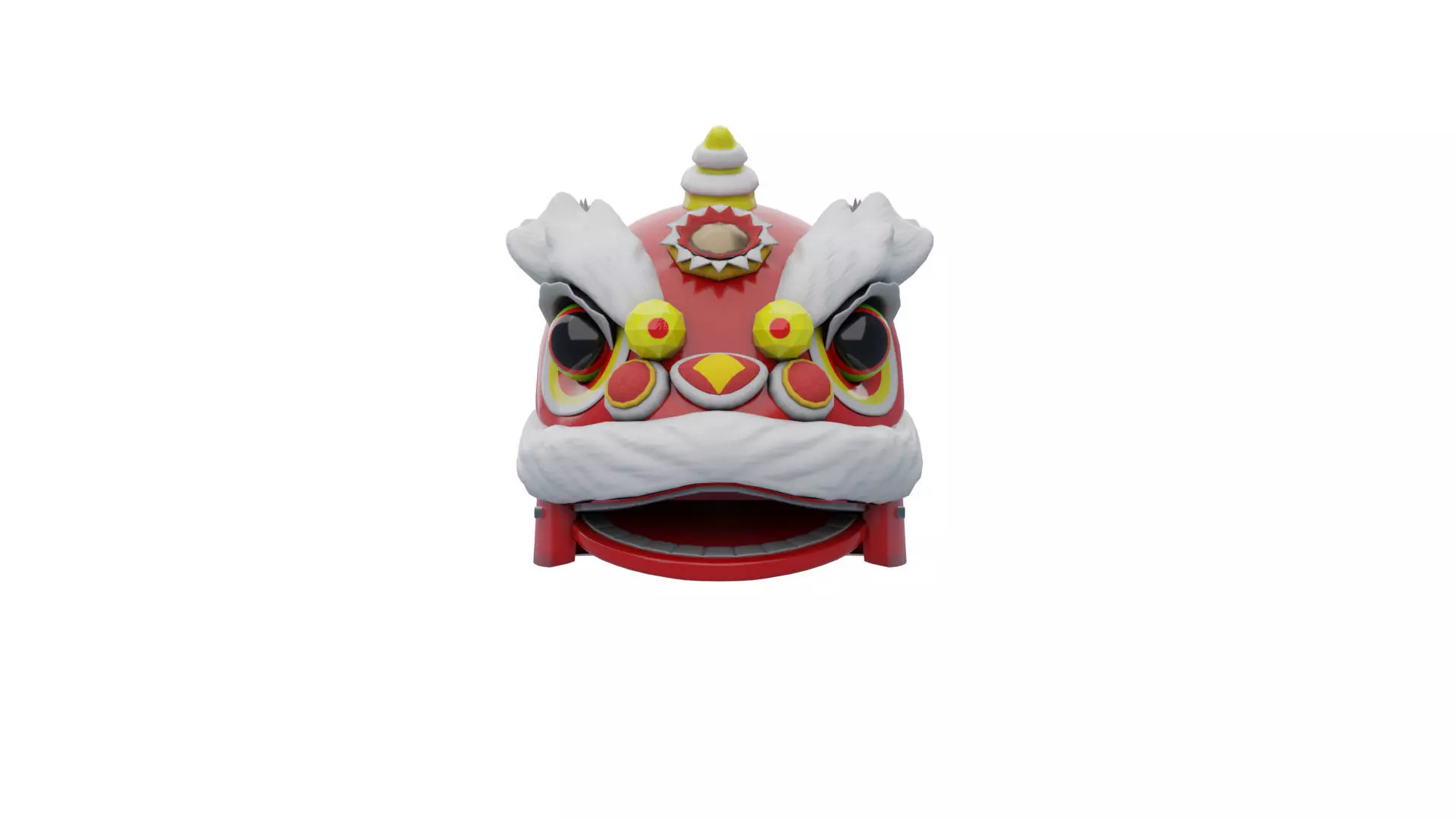 lion dance 3D model_0