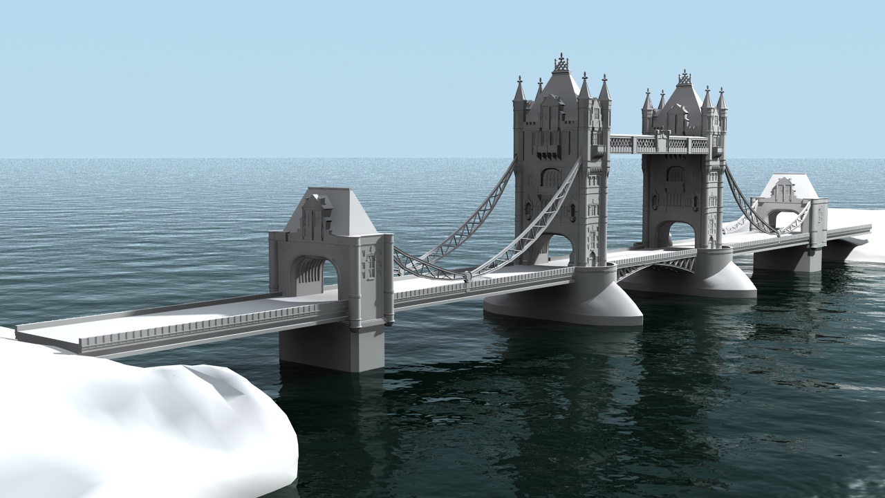 Tower Bridge - London 3D model_2