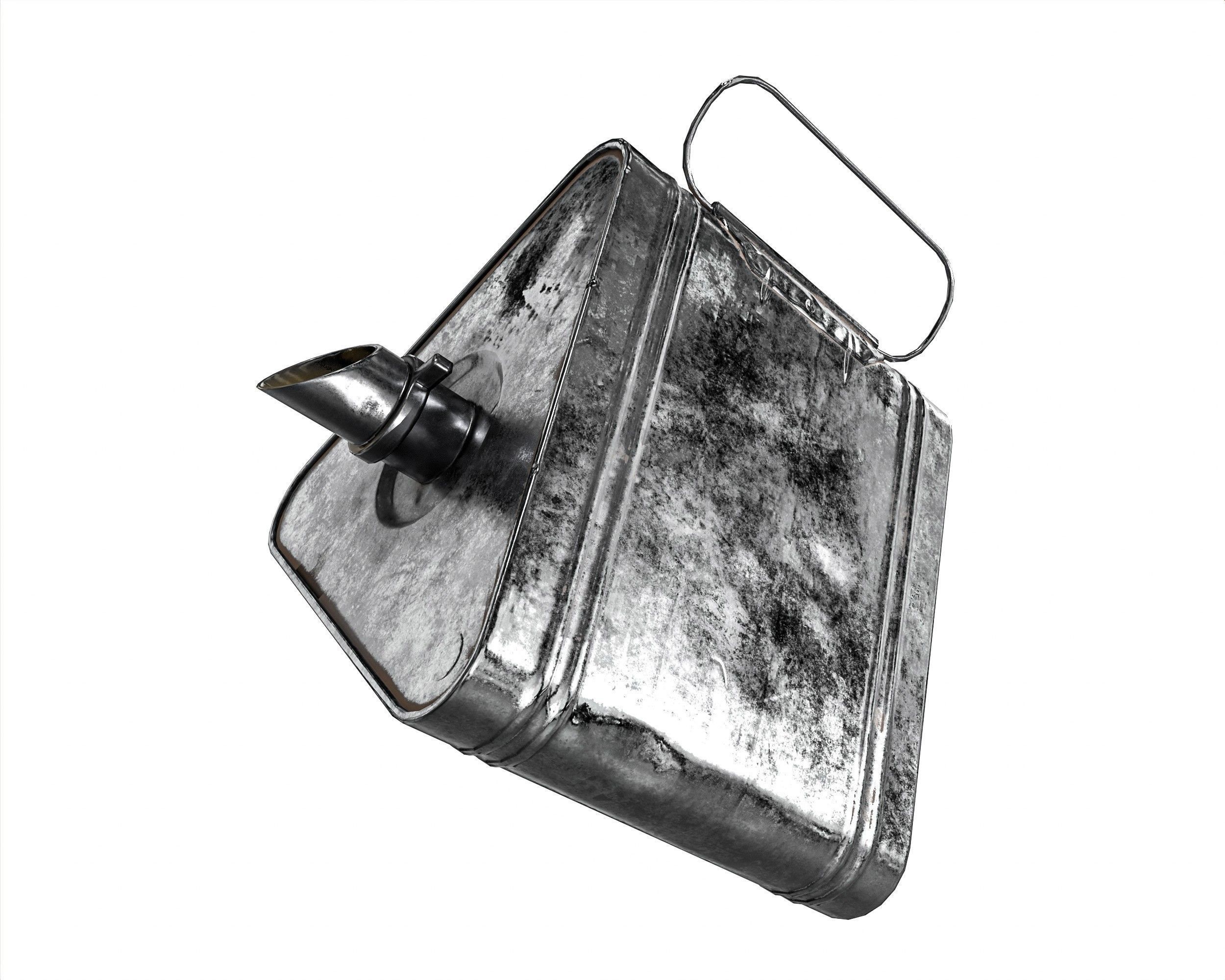 Military Oil Can Low-poly 3D model_18