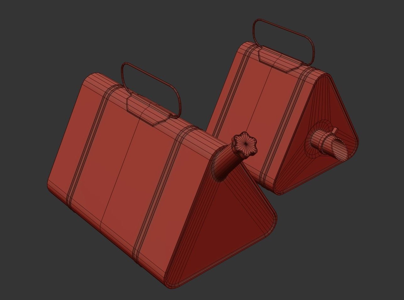 Military Oil Can Low-poly 3D model_20