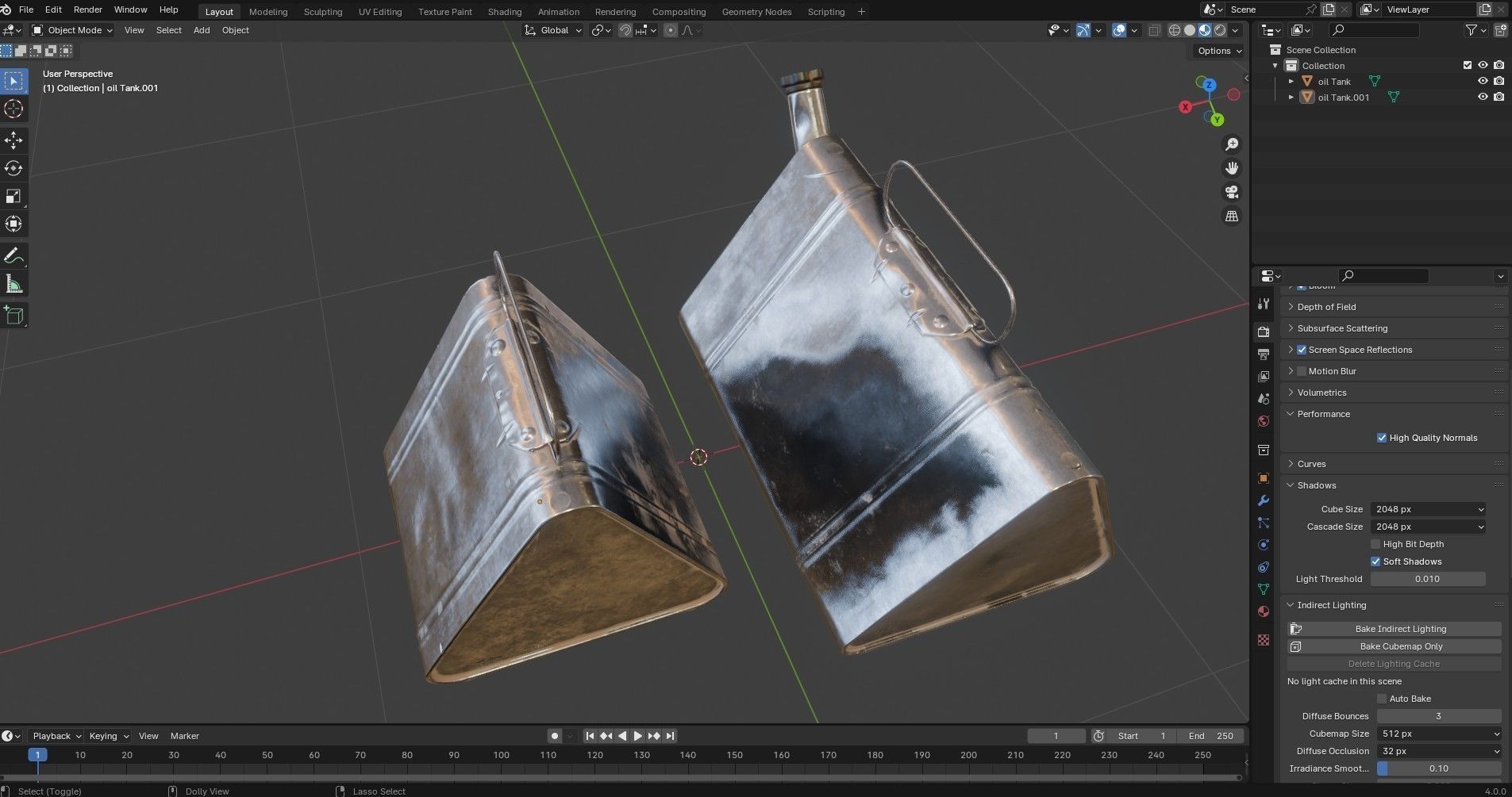 Military Oil Can Low-poly 3D model_27