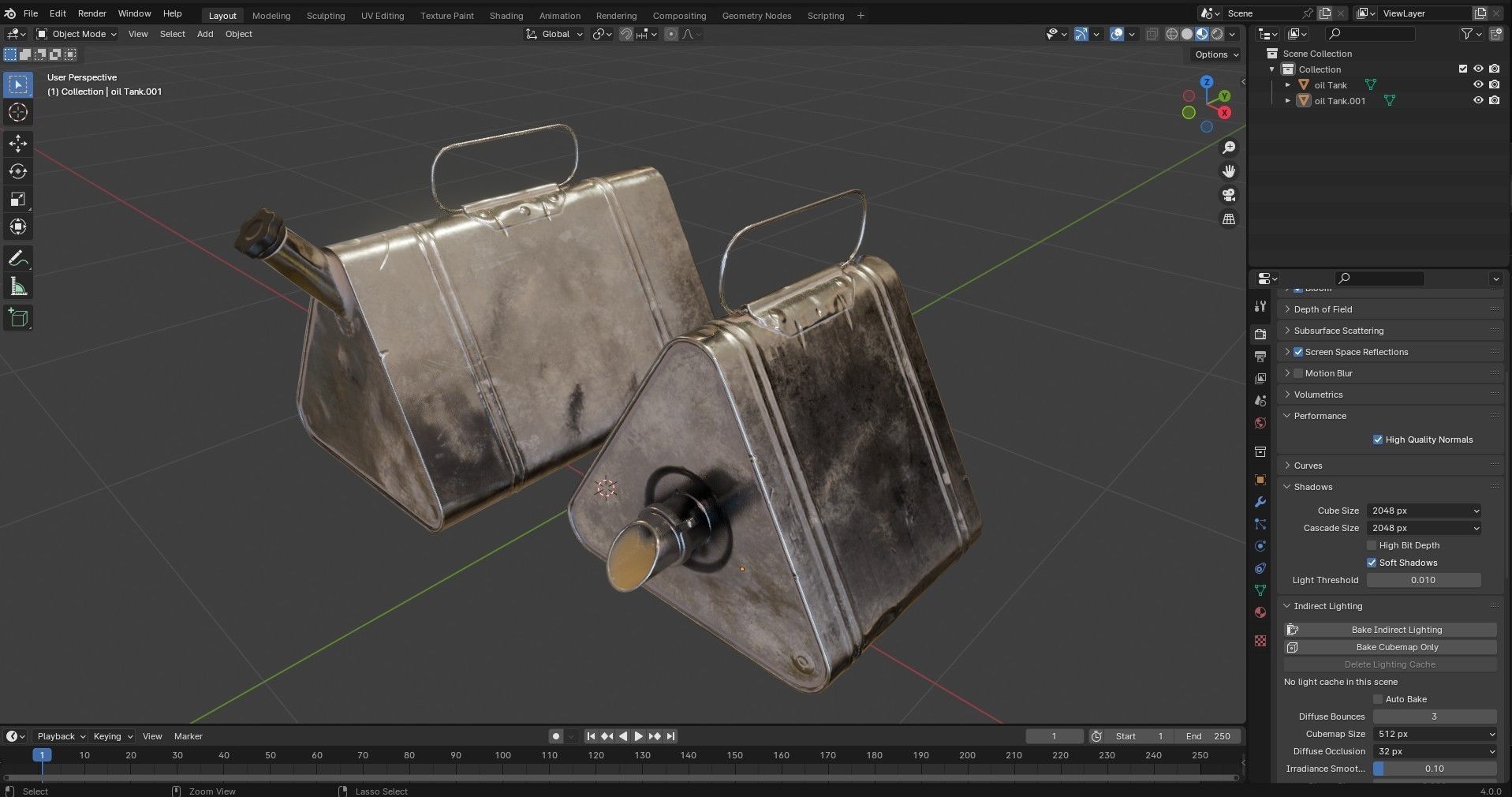 Military Oil Can Low-poly 3D model_25