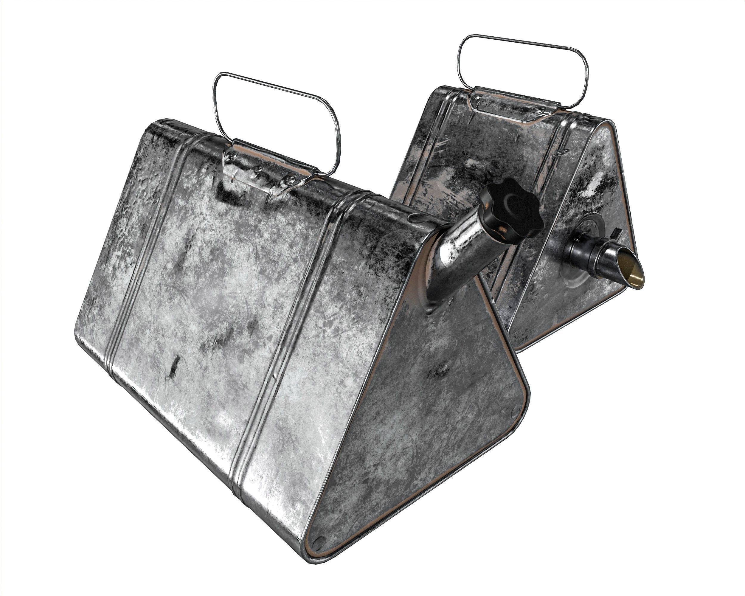 Military Oil Can Low-poly 3D model_2