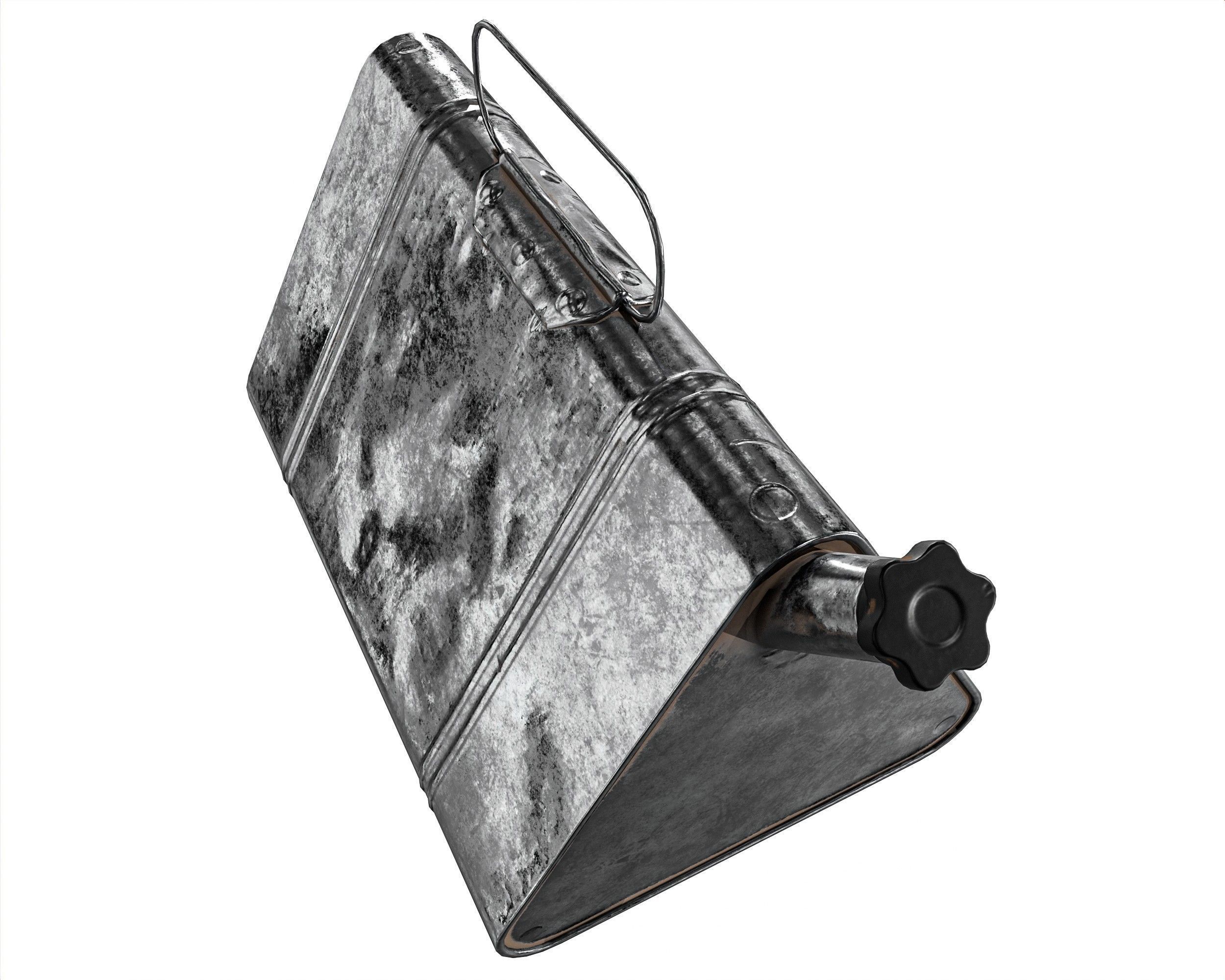 Military Oil Can Low-poly 3D model_9