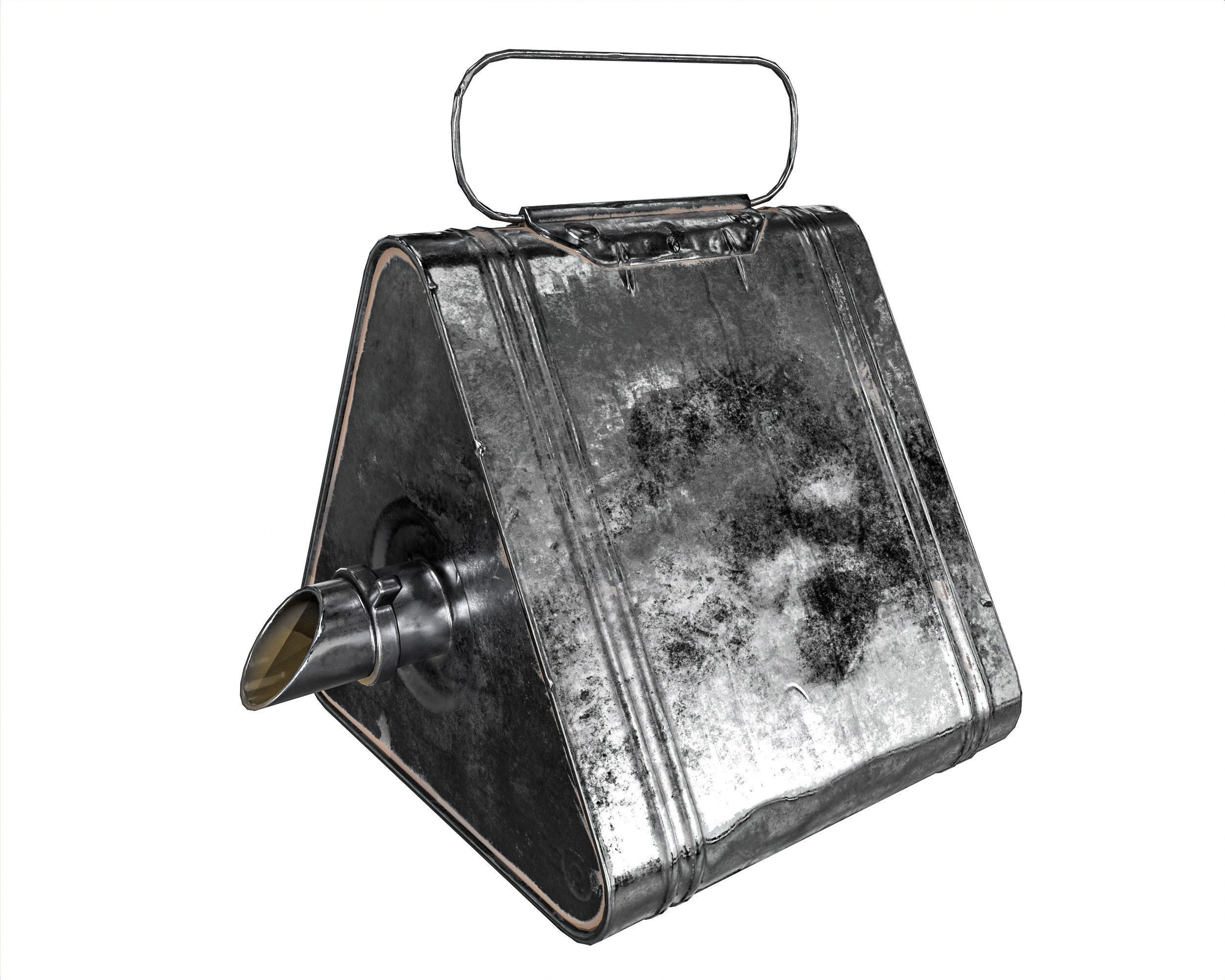 Military Oil Can Low-poly 3D model_16