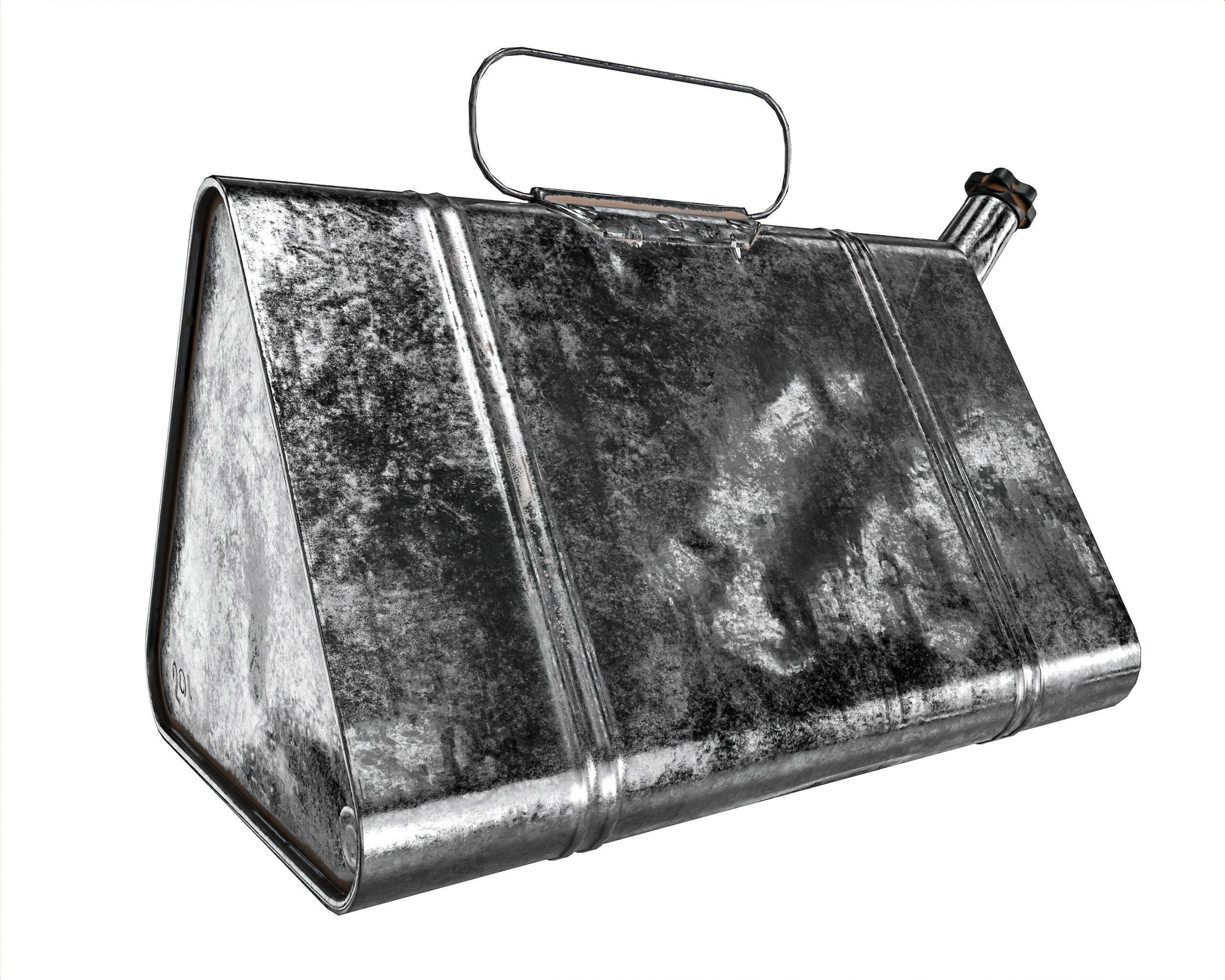 Military Oil Can Low-poly 3D model_14