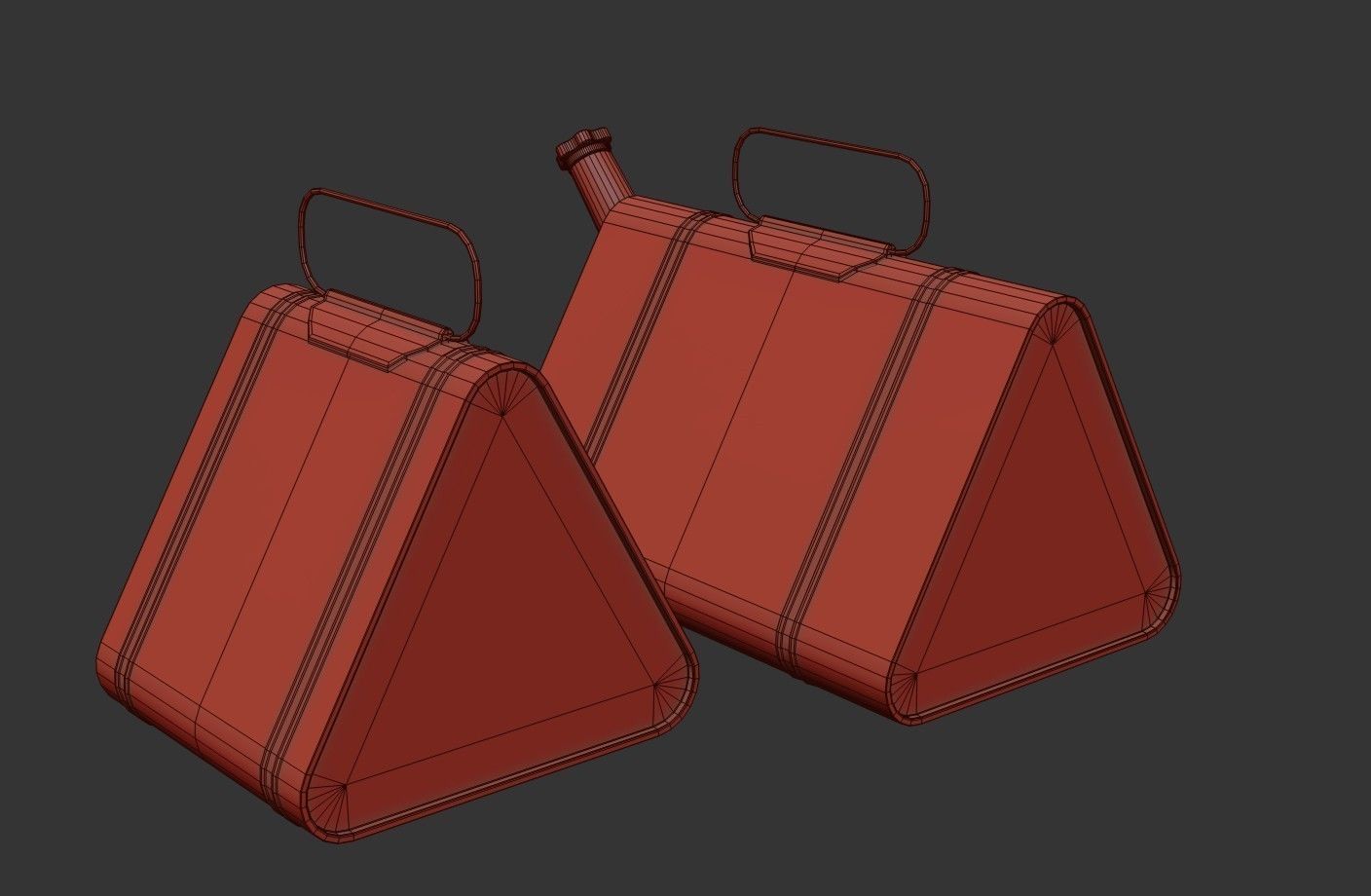 Military Oil Can Low-poly 3D model_21
