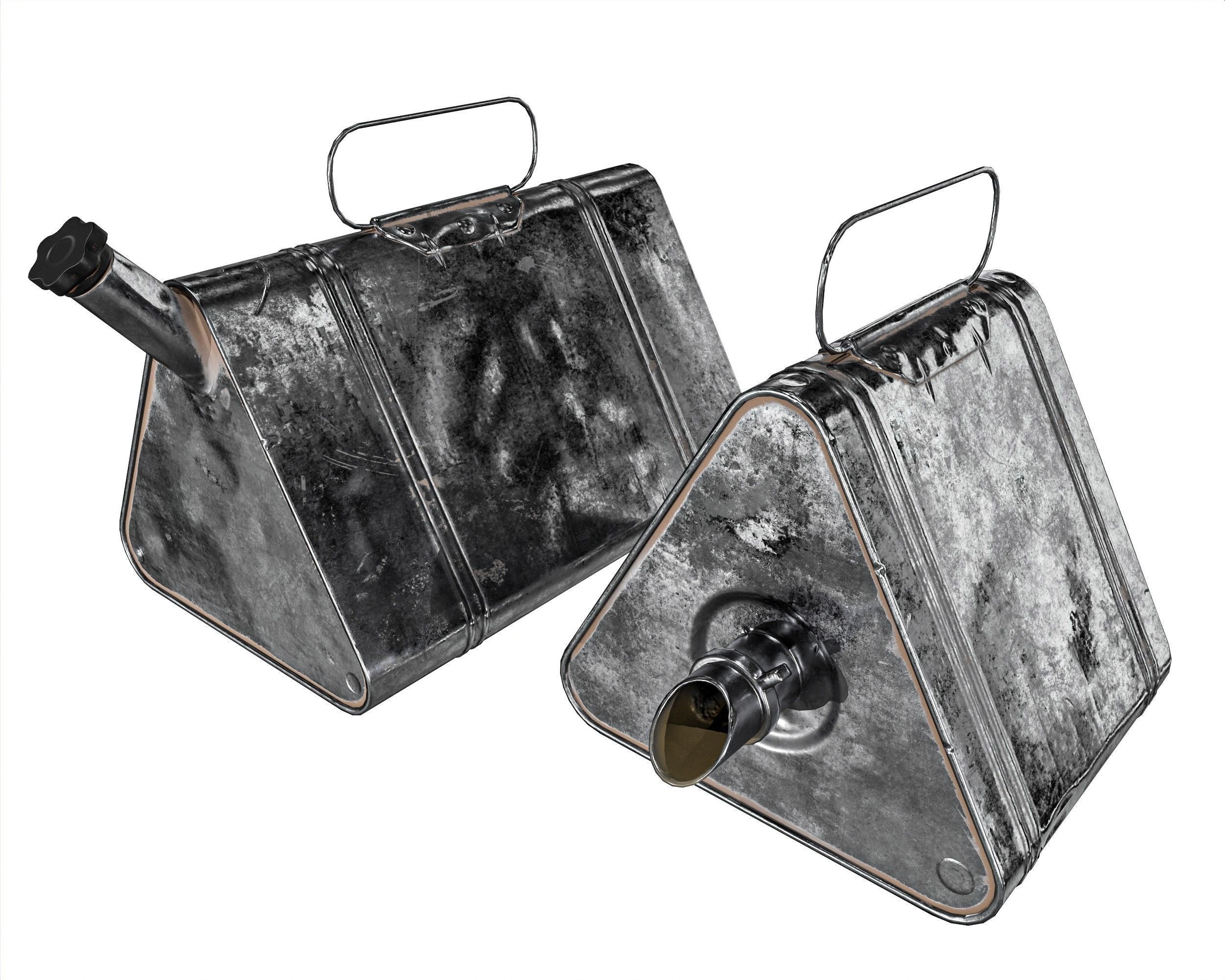 Military Oil Can Low-poly 3D model_1