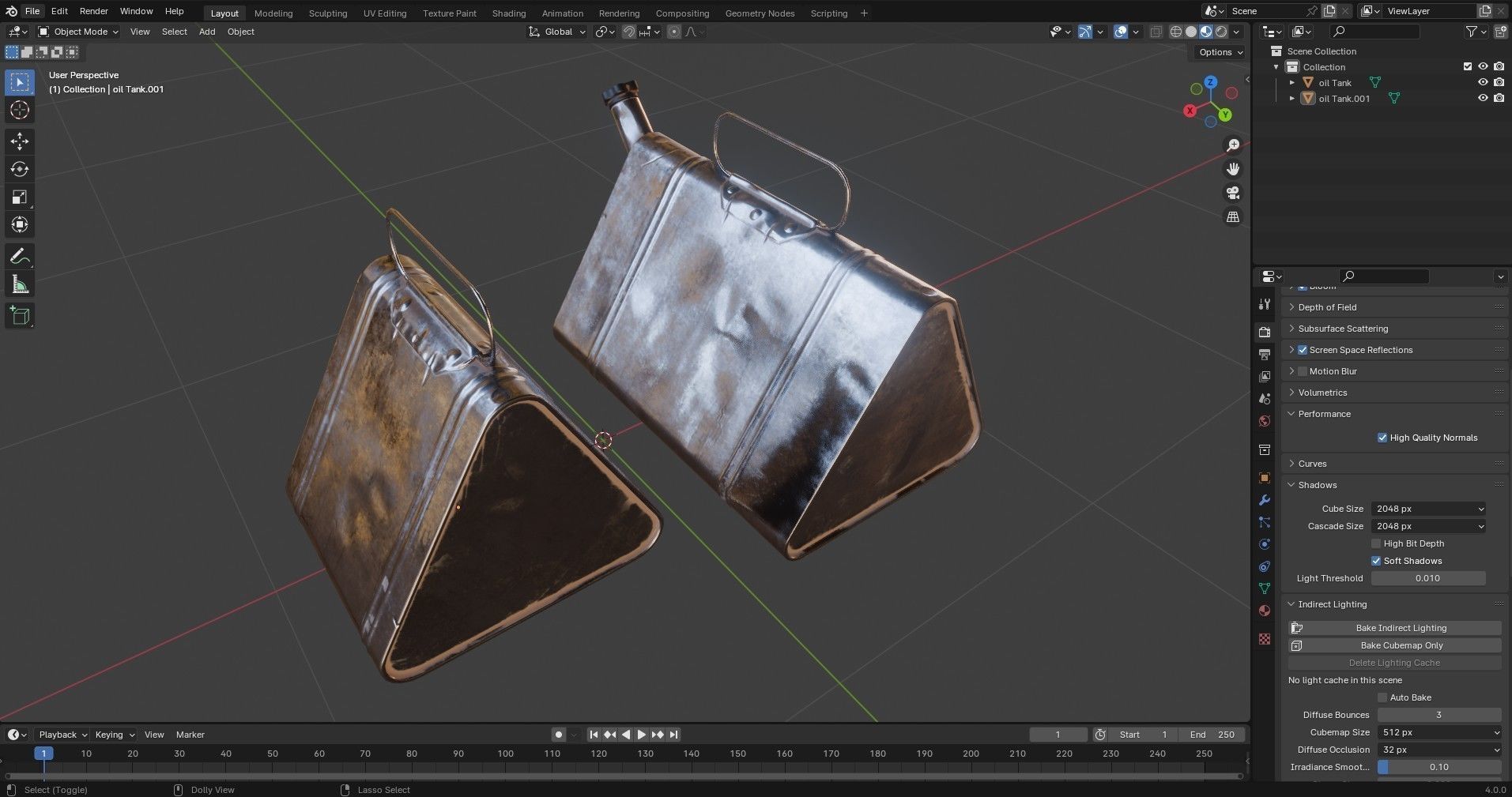 Military Oil Can Low-poly 3D model_24