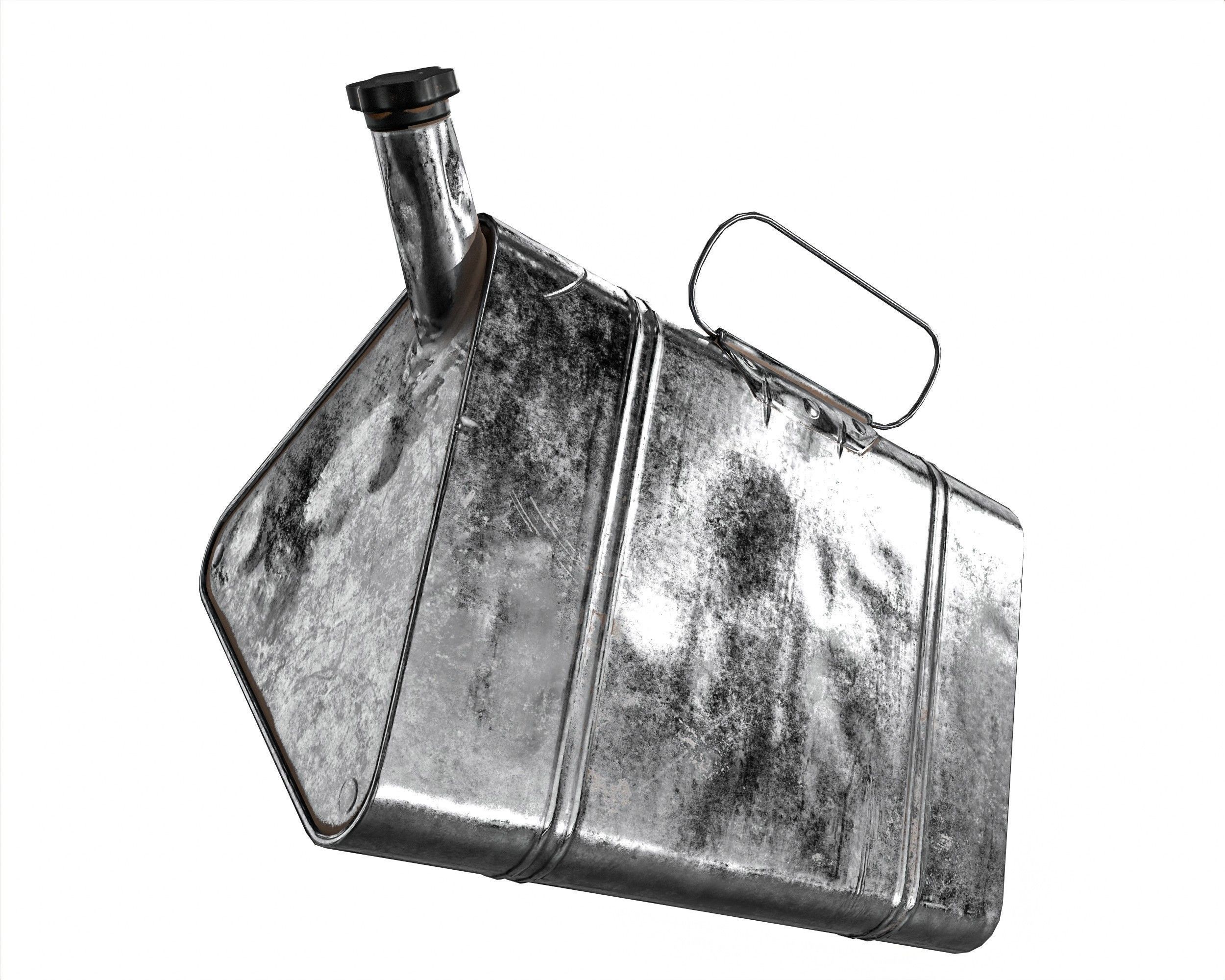 Military Oil Can Low-poly 3D model_15