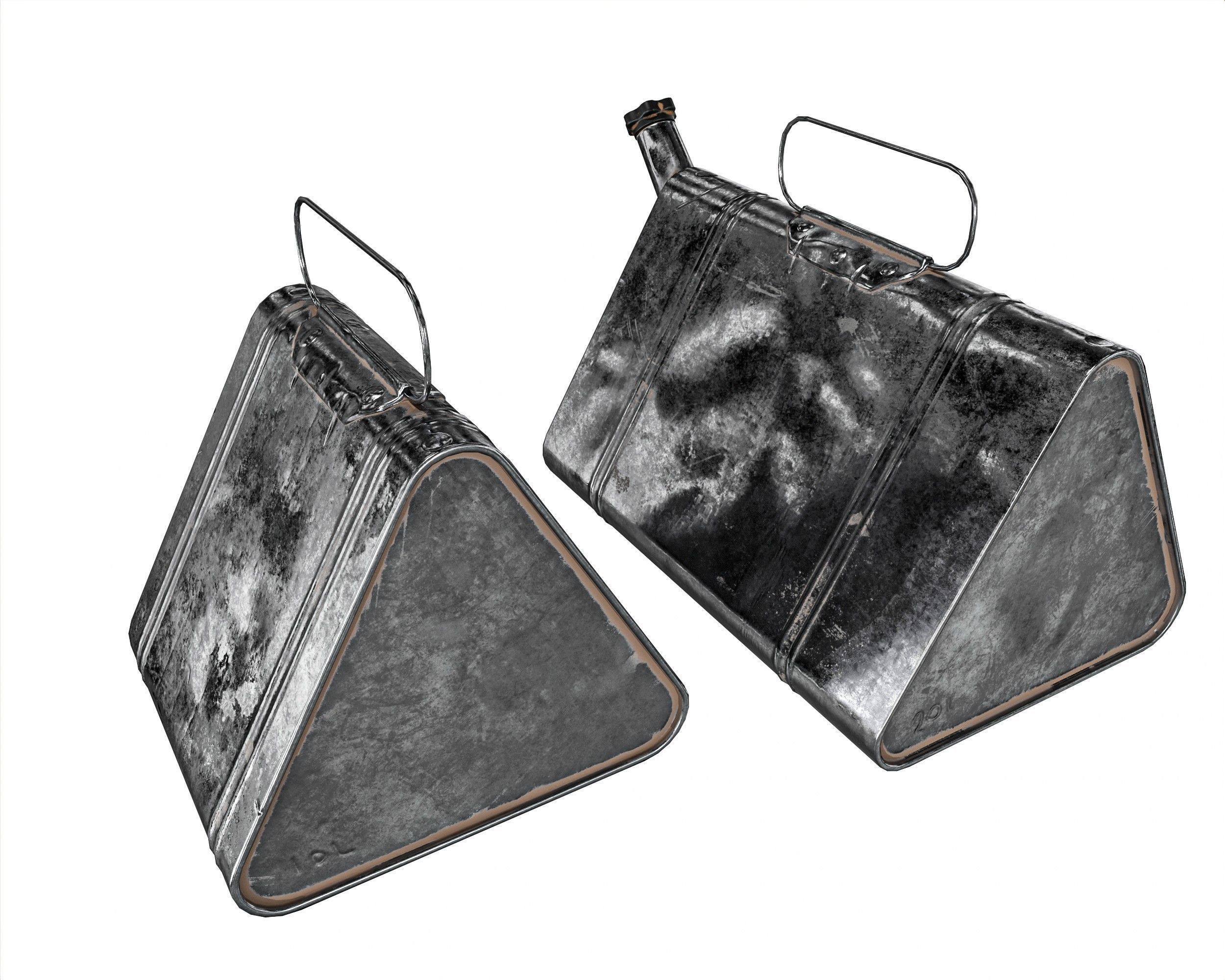 Military Oil Can Low-poly 3D model_12