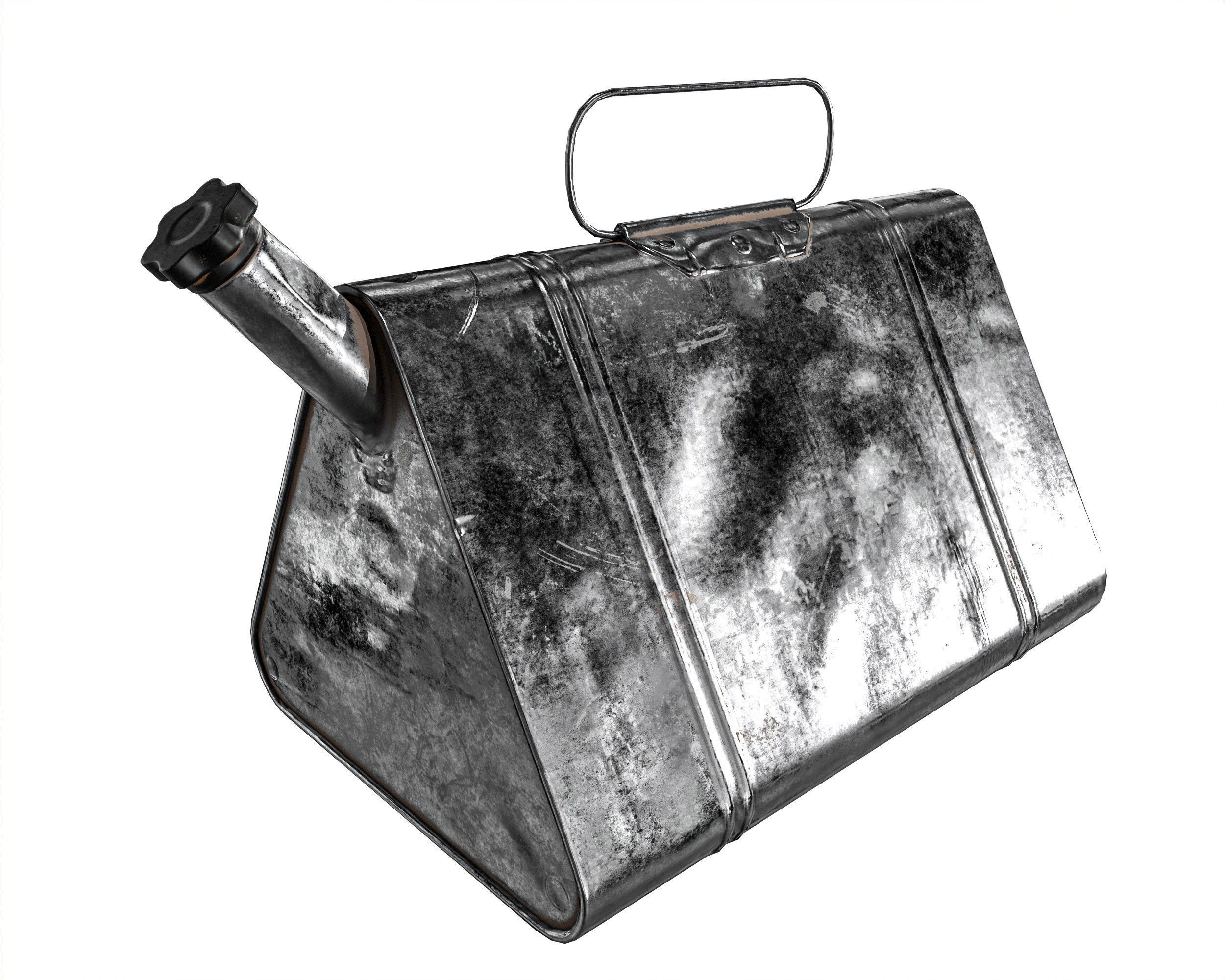 Military Oil Can Low-poly 3D model_3