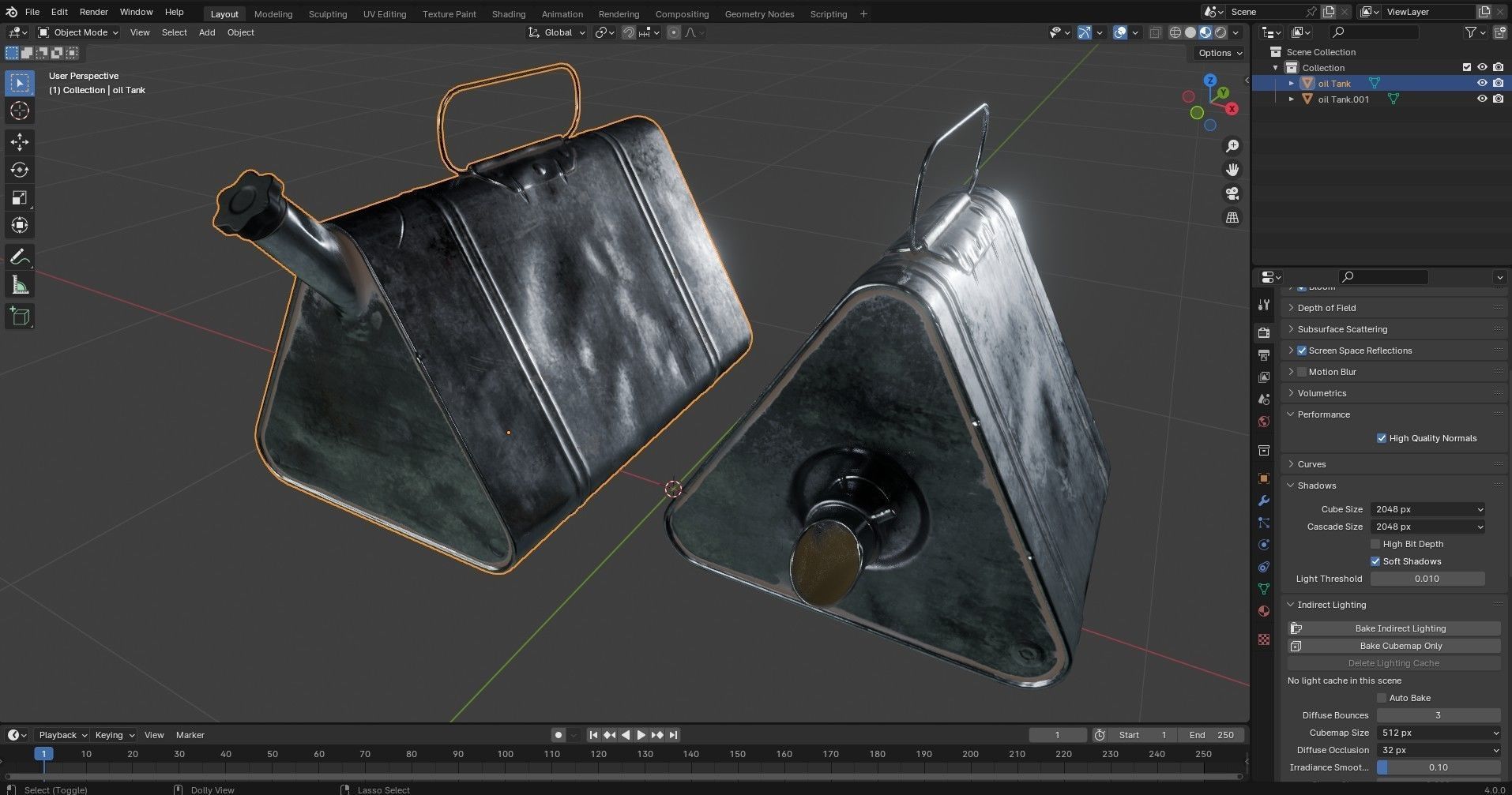 Military Oil Can Low-poly 3D model_28