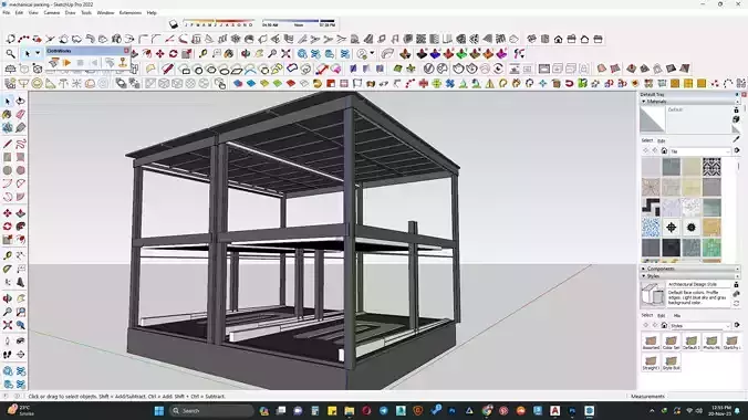 Mechanical parking 3d model