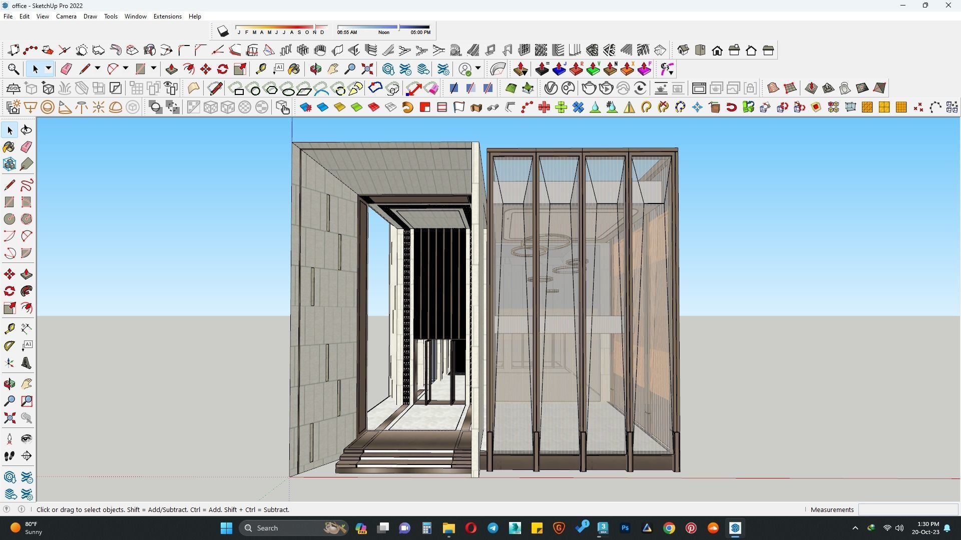 Office building sketchup model 3D model_2
