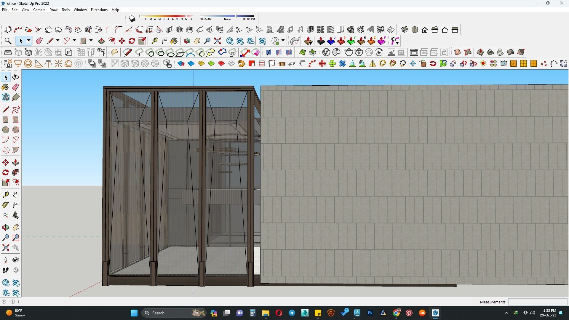 Office building sketchup model 3D model_4