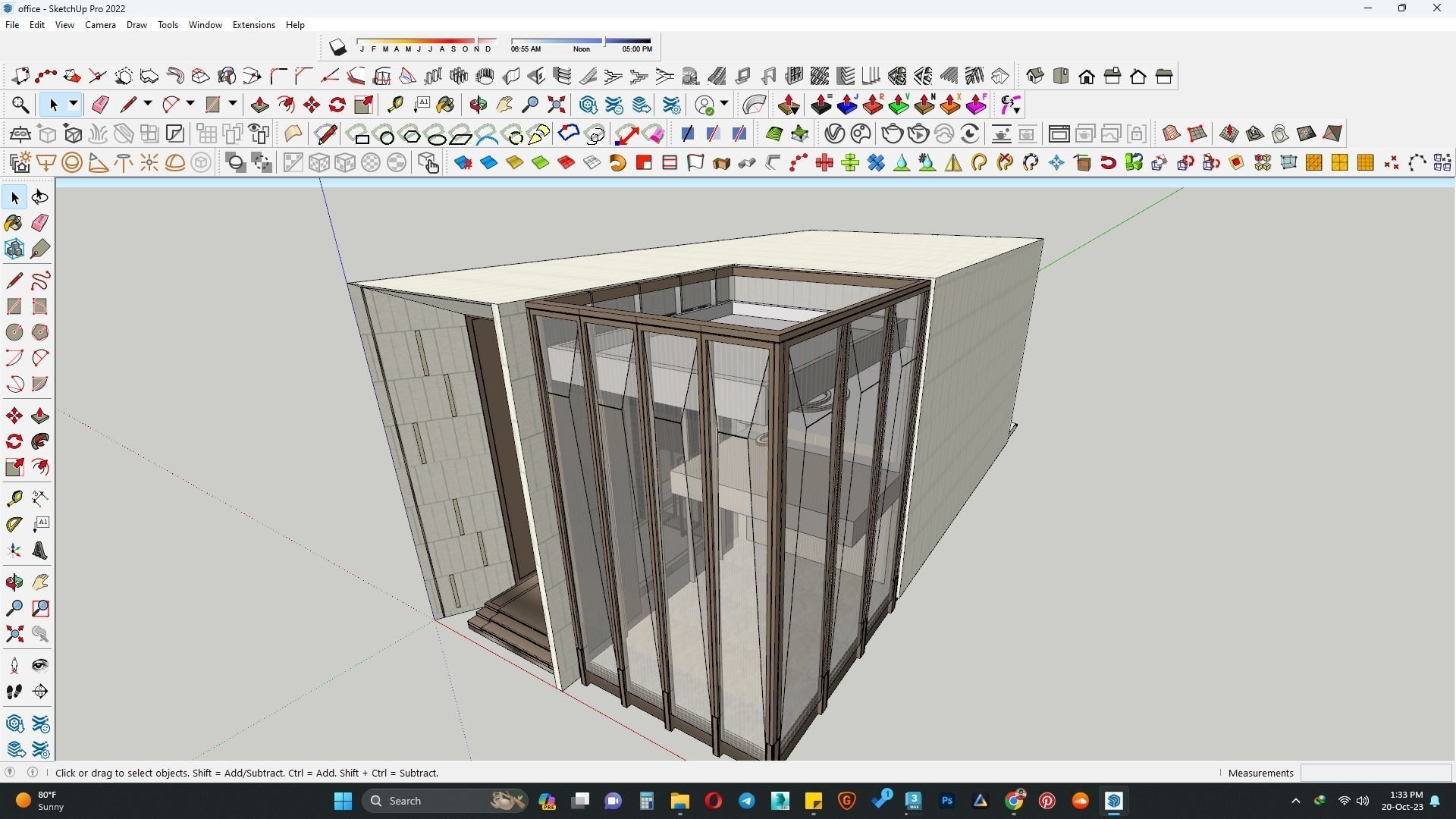 Office building sketchup model 3D model_3