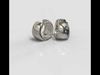 Hoops pave earrings  3D print model_1