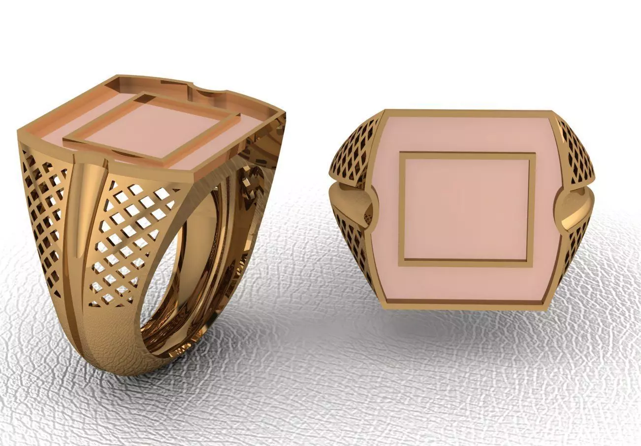 Man ring 54 3D print model_0