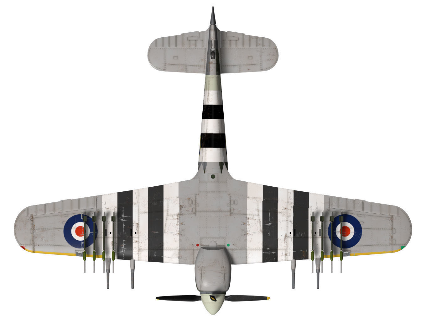 hawker typhoon  MK1b 3D model_13
