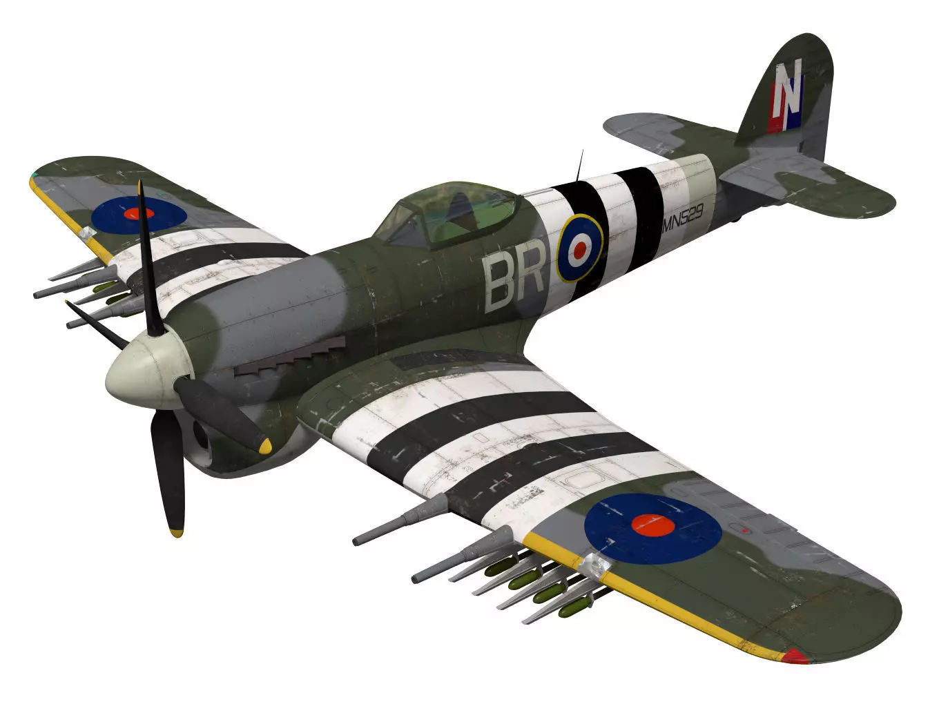 hawker typhoon  MK1b 3D model_0