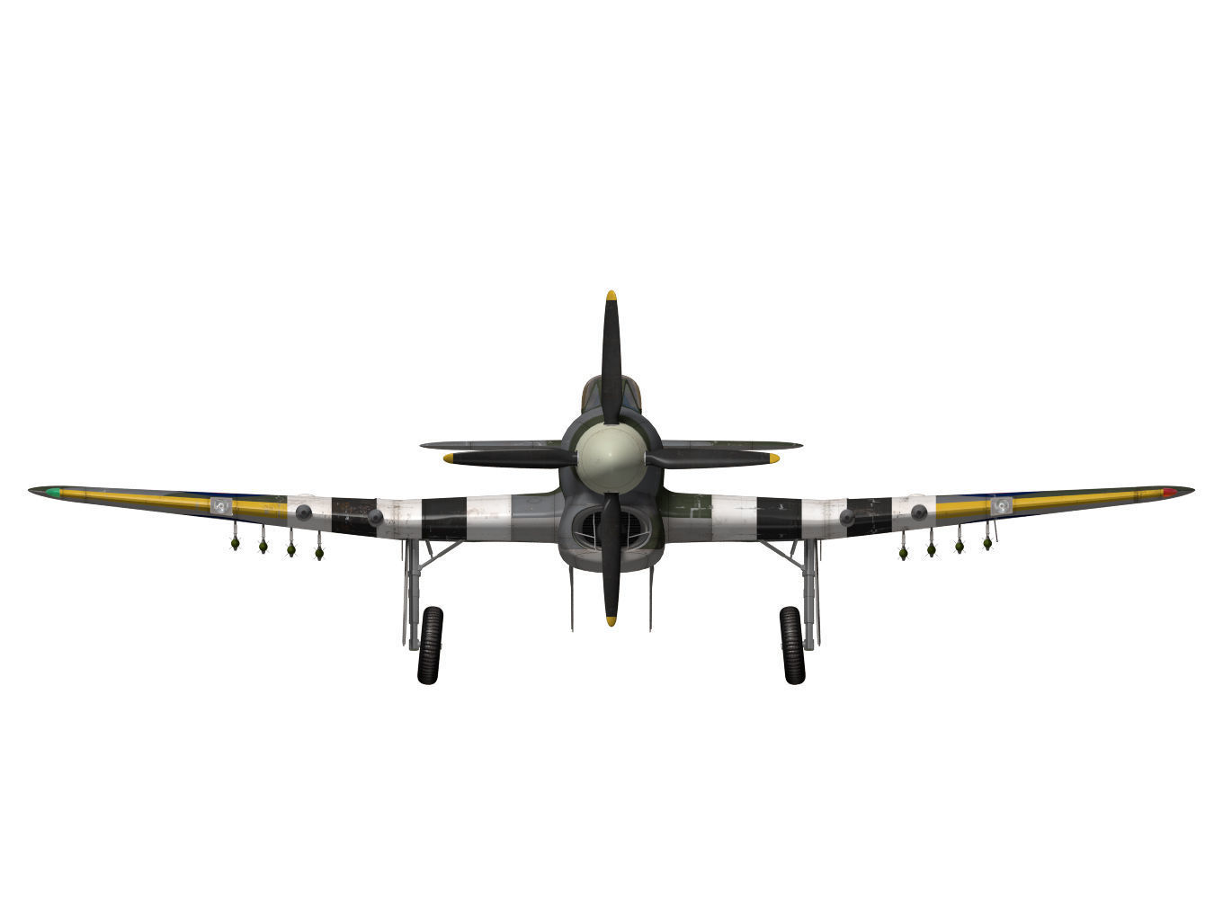 hawker typhoon  MK1b 3D model_11