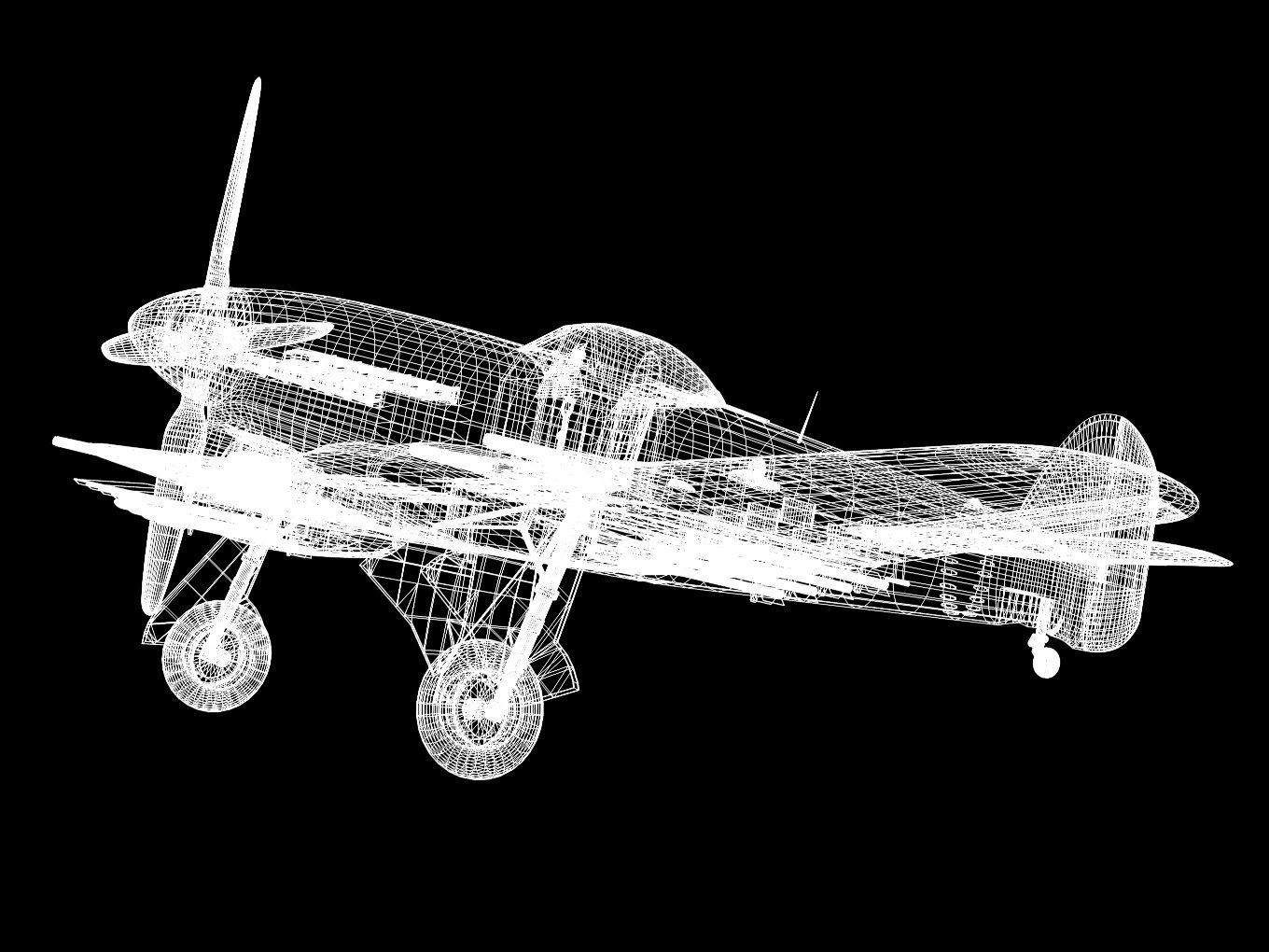 hawker typhoon  MK1b 3D model_16