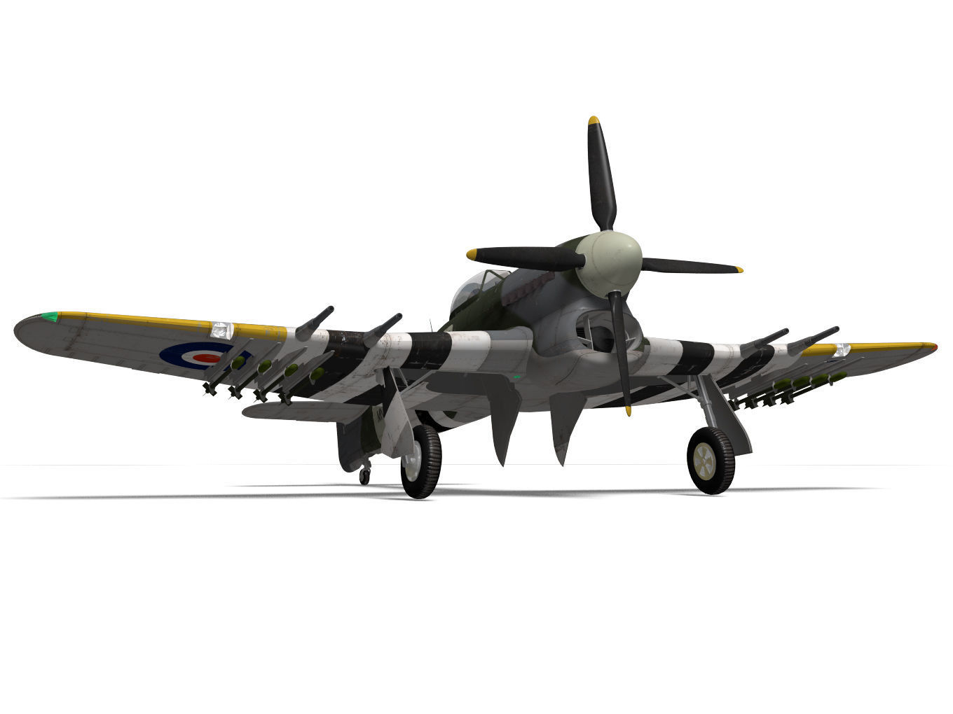 hawker typhoon  MK1b 3D model_7