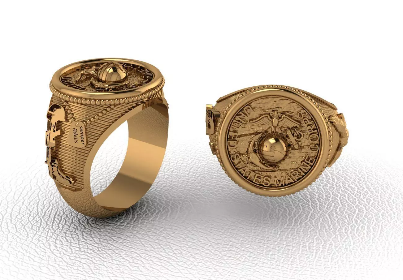 Man ring 65 3D print model_0