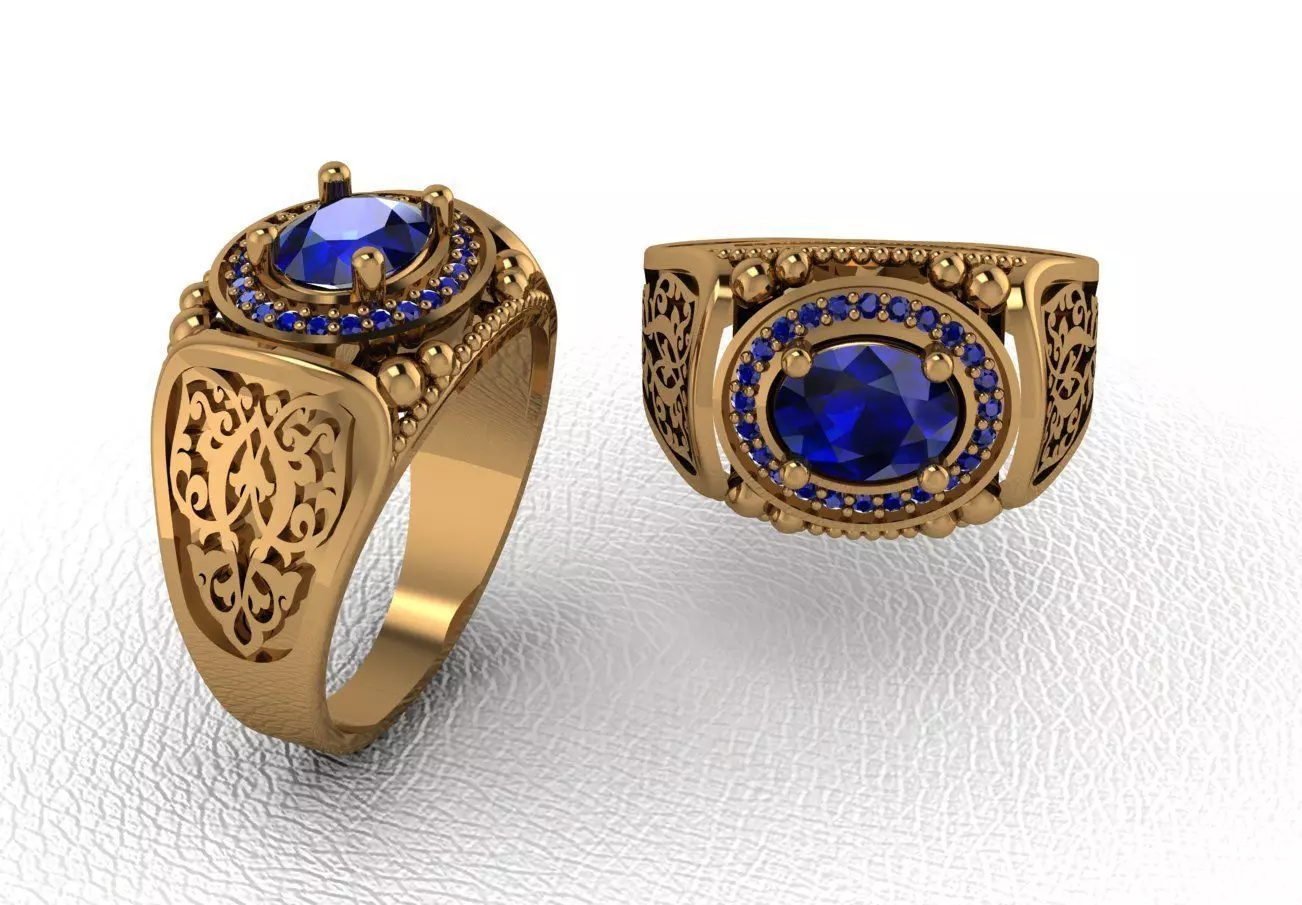 Man ring 75 3D print model_0