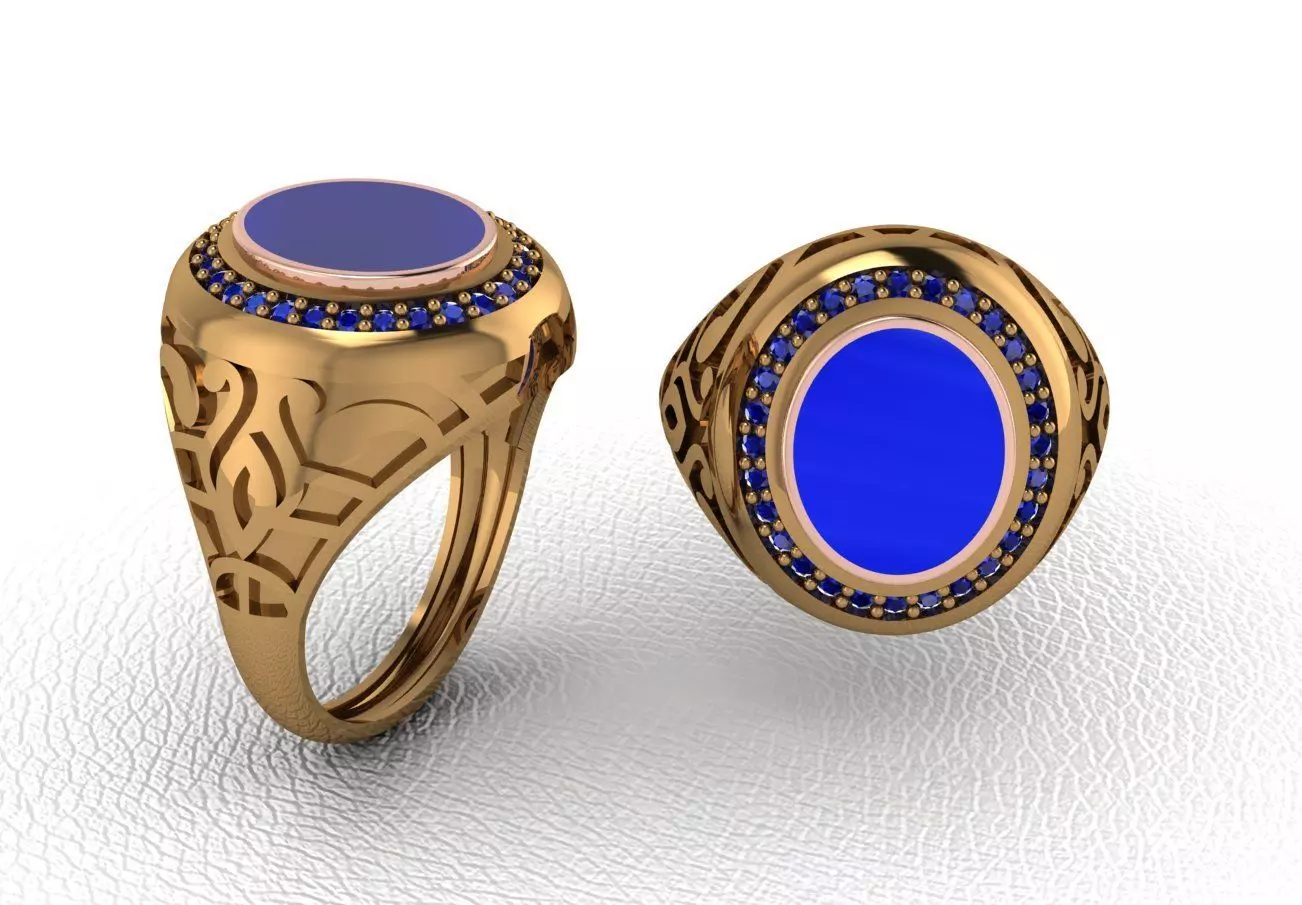 Man ring 77 3D print model_0