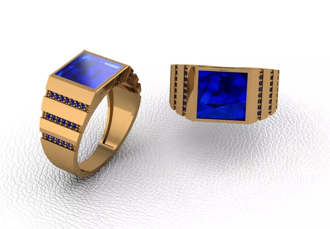 Man ring 82 3D print model_0