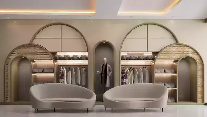 Clothing Store For Men  Women Store 3D Model