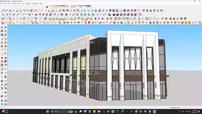 Retail shop 3d model