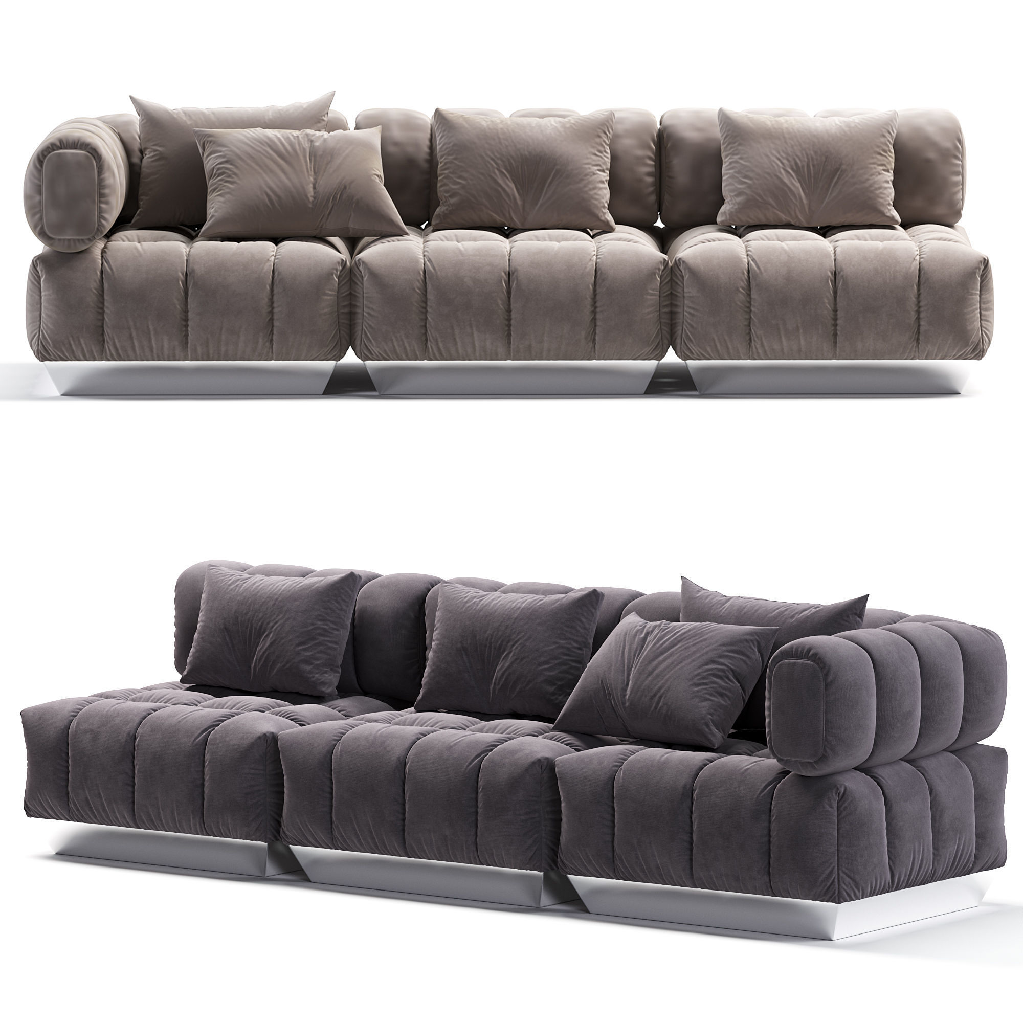   Jerry Long Sofa  3D model_1