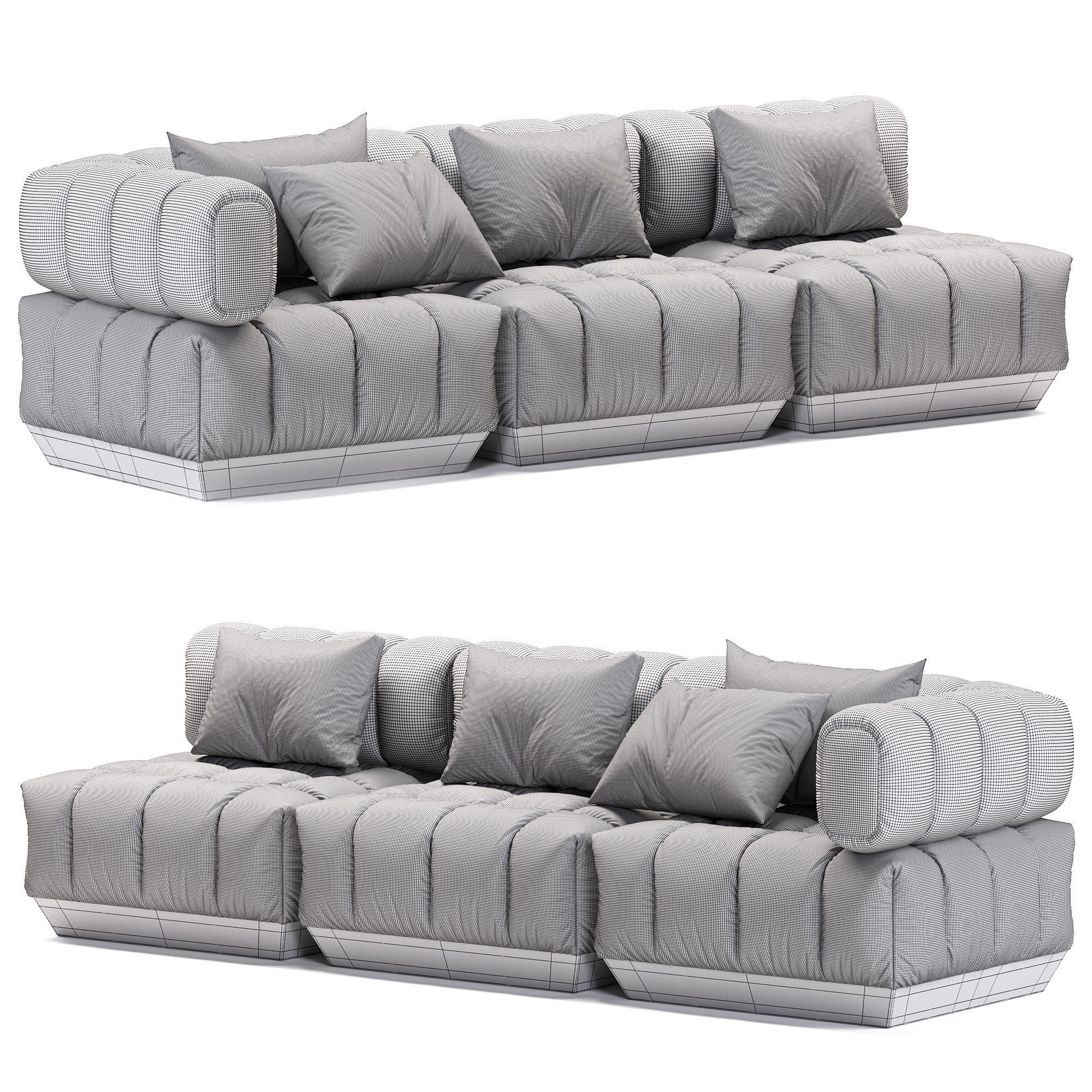   Jerry Long Sofa  3D model_2