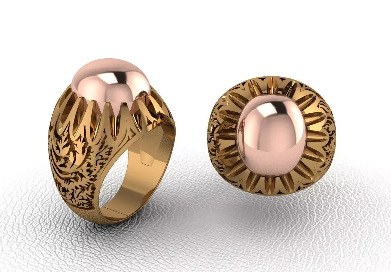 Man ring 101 3D print model_0