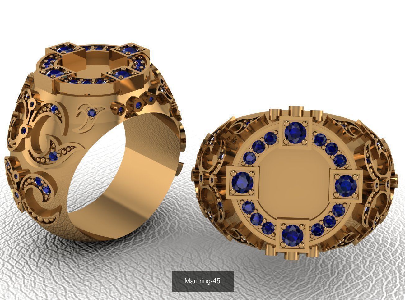 100 ring 3D Model Collection_63