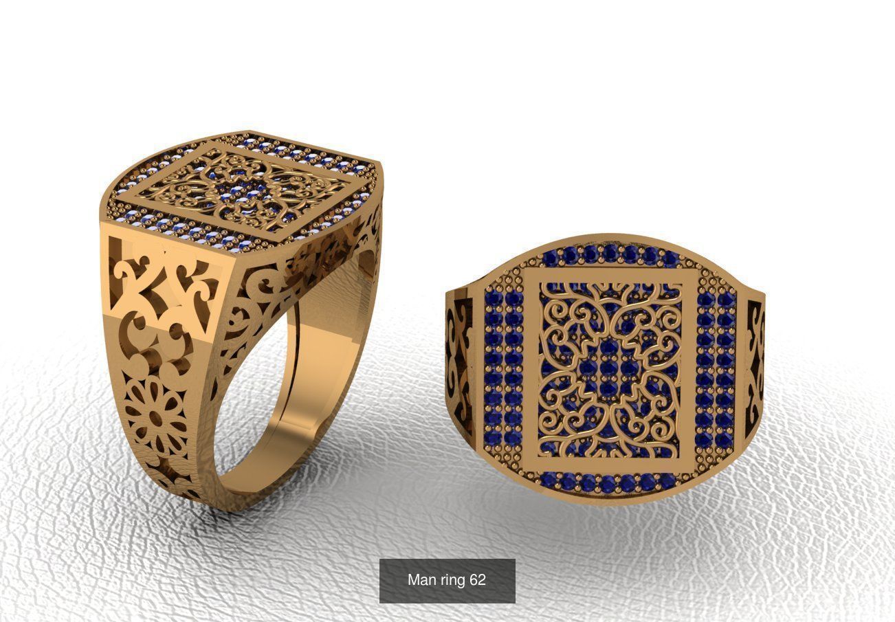 100 ring 3D Model Collection_80